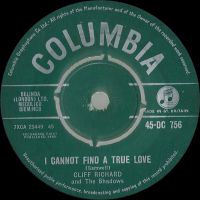 Cliff Richard And The Shadows - Gee Whizz It's You / I Cannot Find A True Love