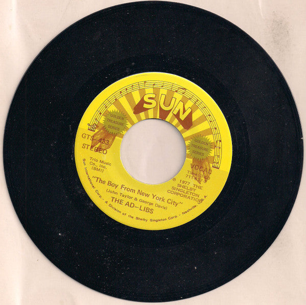 The Ad Libs: The Boy From New York City / He Ain't No Angel